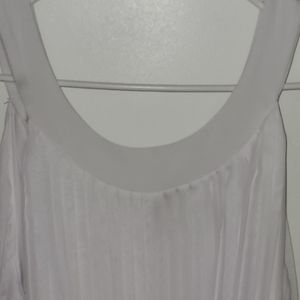 White pleated perfect dress